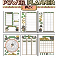 Colorful Power Planner Pack - Lucky Leprechaun