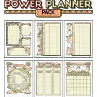 Colorful Power Planner Pack - Sloths