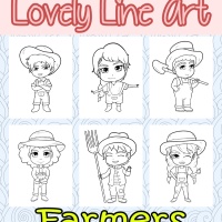 Lovely Lineart - Farmers