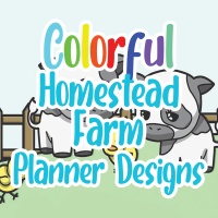 Colorful Homestead Farm Planner Designs