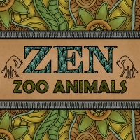 Zen Zoo Animals Coloring Page Designs