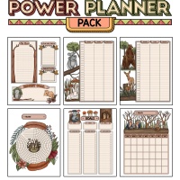 Colorful Power Planner Pack - Woodland Families