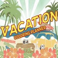 Vacation Coloring Planner Designs