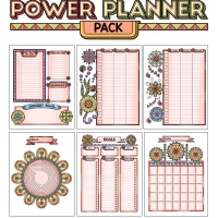 Colorful Power Planner Pack - Mandalas