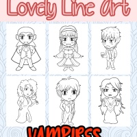 Lovely Lineart - Vampires