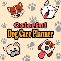Colorful Dog Care Planner Designs