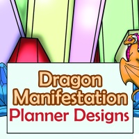 Dragon Manifestation Coloring Planner Designs