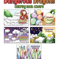 Dangerous Dragons Coloring Book Covers