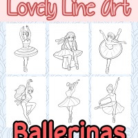 Lovely Lineart - Ballerinas