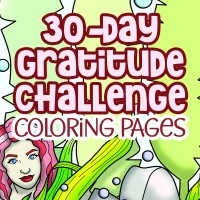 30-Day Gratitude Challenge Coloring Journal Designs