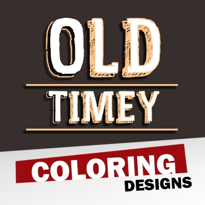 Old Timey Coloring Page Designs
