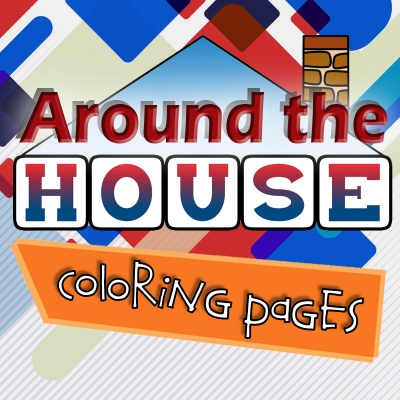 Around the House Coloring Page Designs