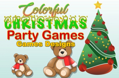 Colorful Christmas Party Games Page Designs