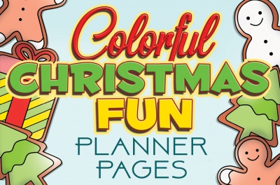 Colorful Christmas Fun Planner Designs
