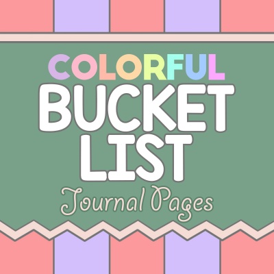 Colorful Bucket List Planner Designs