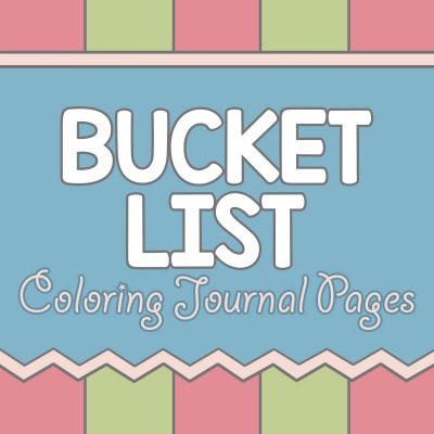 Bucket List Coloring Journal Designs