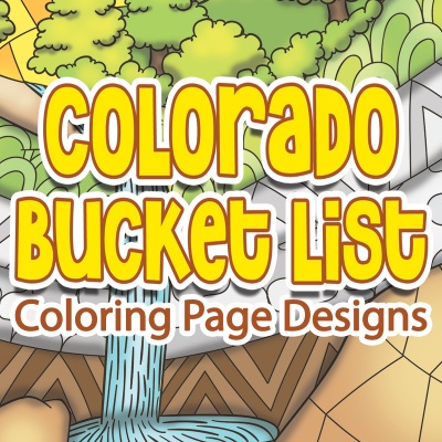 Colorado Bucket List Coloring Page Designs