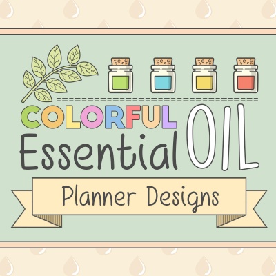 Colorful Essential Oil Planner Designs
