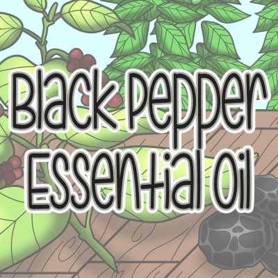 Black Pepper Essential Oil Coloring Page Designs