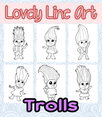 Lovely Lineart - Trolls