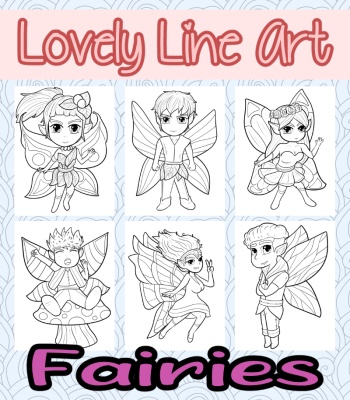Lovely Lineart - Fairies