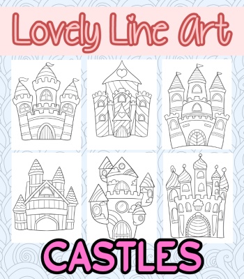 Lovely Lineart - Castles