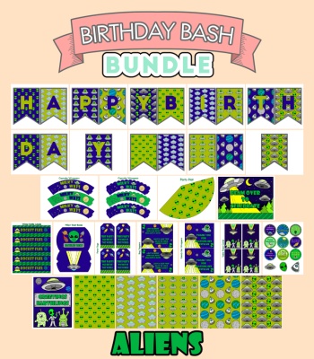 Colorful Birthday Bash Bundle - Aliens