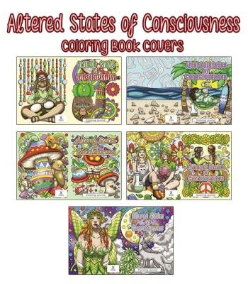 Altered States of Consciousness Coloring Book Covers