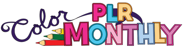 an image with the text "Color Monthly PLR"
