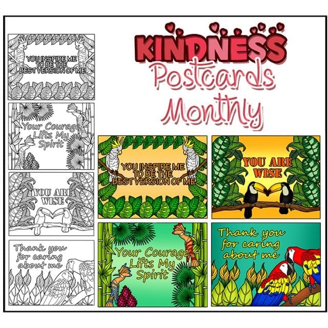 Kindness Postcards Monthly