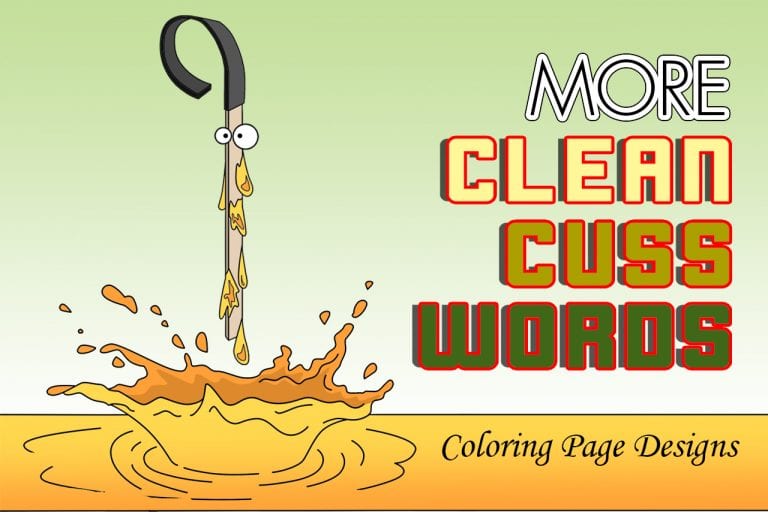 MORE Clean Cuss Words Coloring Package
